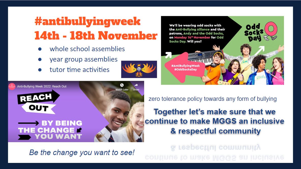 Anti Bullying Week at MGGS 2022