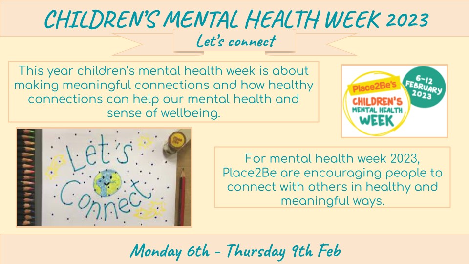 Children’s Mental Health Week 6th - 9th February