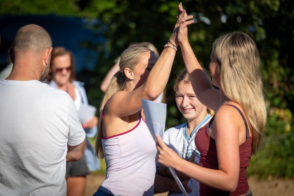 Students celebration GCSE results - 2026