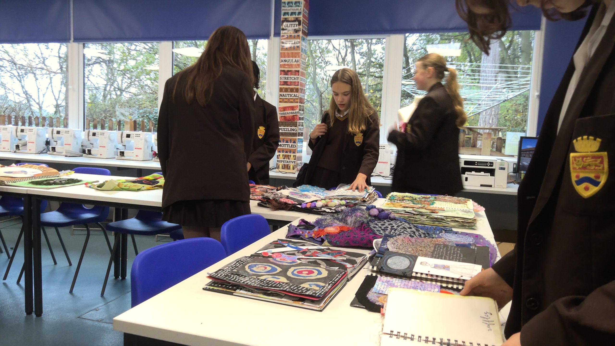 MGGS Year 8 & 9 students Textiles designs