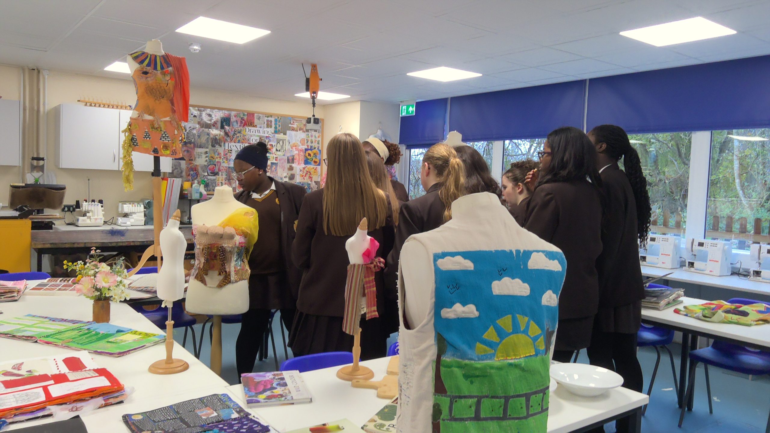 MGGS Year 8 & 9 students Textiles work