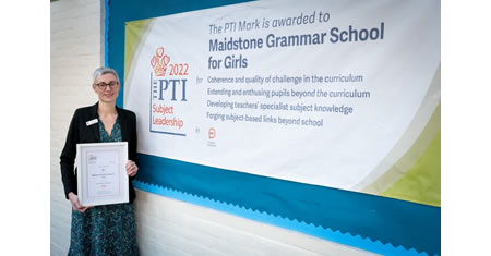 MGGS recognised for outstanding teaching in MFL by the PTI_fl