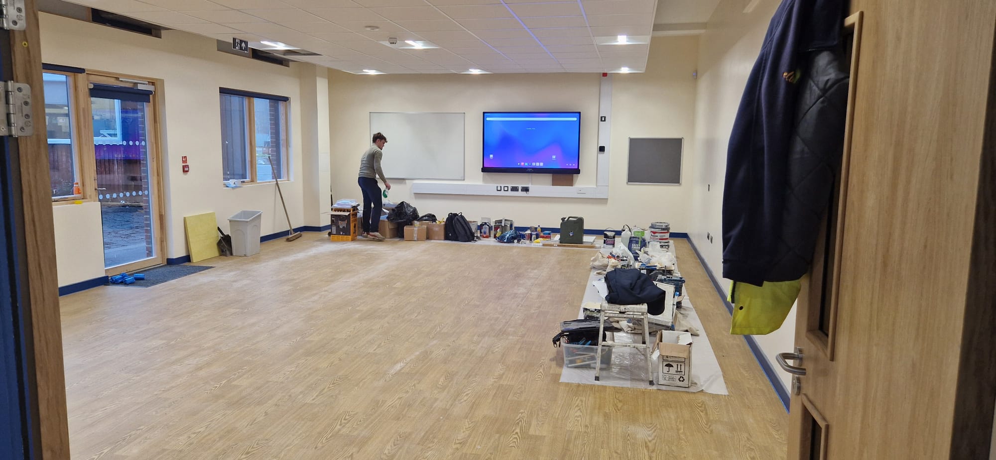 New building board installation 2